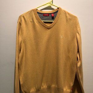Izod Long Sleeve V-neck Sweater, Gold